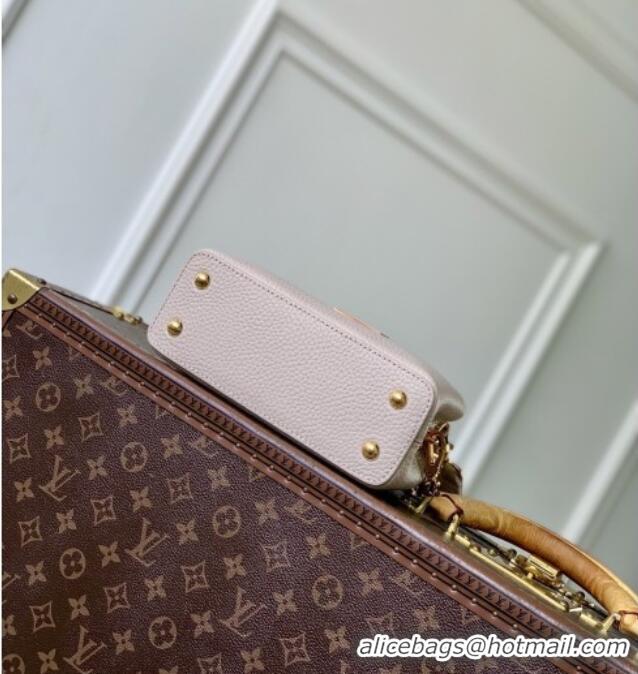 Top Grade Louis Vuitton Capucines Mini Bag in Taurillon Leather M24683 Pink 2026