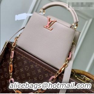 Buy Discount Louis Vuitton Capucines MM Bag in Taurillon Leather M24683 Pink 2026