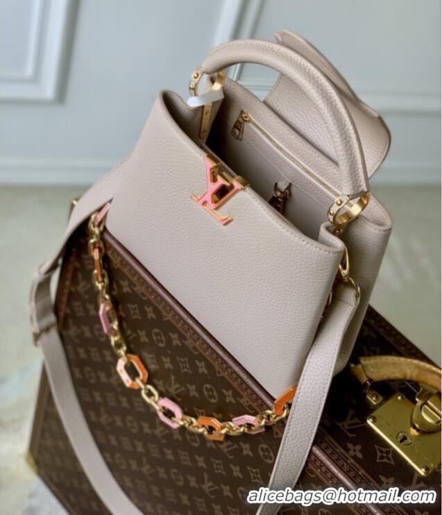 Buy Discount Louis Vuitton Capucines MM Bag in Taurillon Leather M24683 Pink 2026