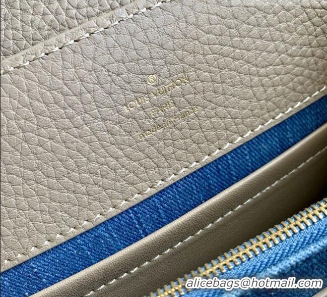 Well Crafted Louis Vuitton Capucines BB Bag in Denim Blue/Cream GOTS-certified cotton M12947 2026