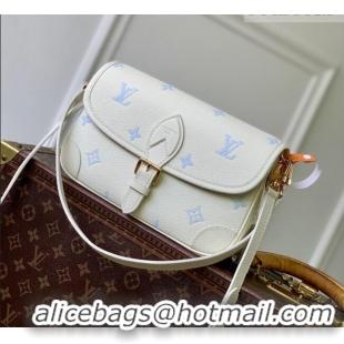 Fashion Luxury Louis Vuitton Diane Bag in Milky White/Blue Cowhide Leather M28054 2026