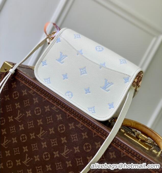 Fashion Luxury Louis Vuitton Diane Bag in Milky White/Blue Cowhide Leather M28054 2026