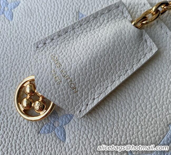 Fashion Luxury Louis Vuitton Diane Bag in Milky White/Blue Cowhide Leather M28054 2026