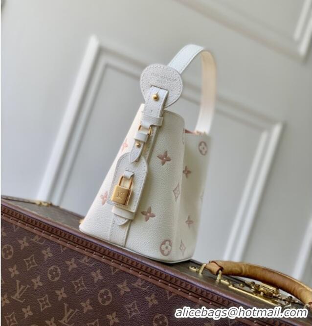 Buy New Cheap Louis Vuitton All In BB in Milky White/Peach Cowhide Leather M28315 2026