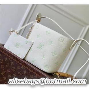 Cheap Discount Louis Vuitton All In BB in Milky White/Green Cowhide Leather M27570 2026