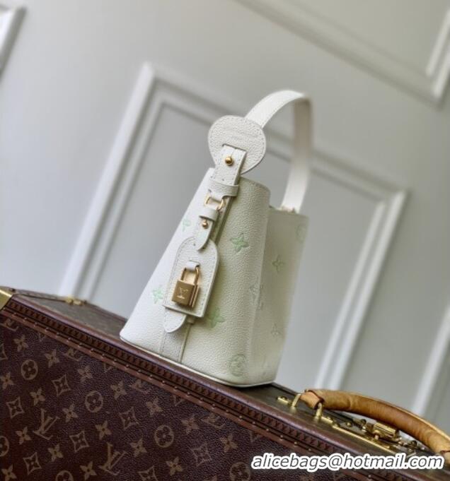 Cheap Discount Louis Vuitton All In BB in Milky White/Green Cowhide Leather M27570 2026