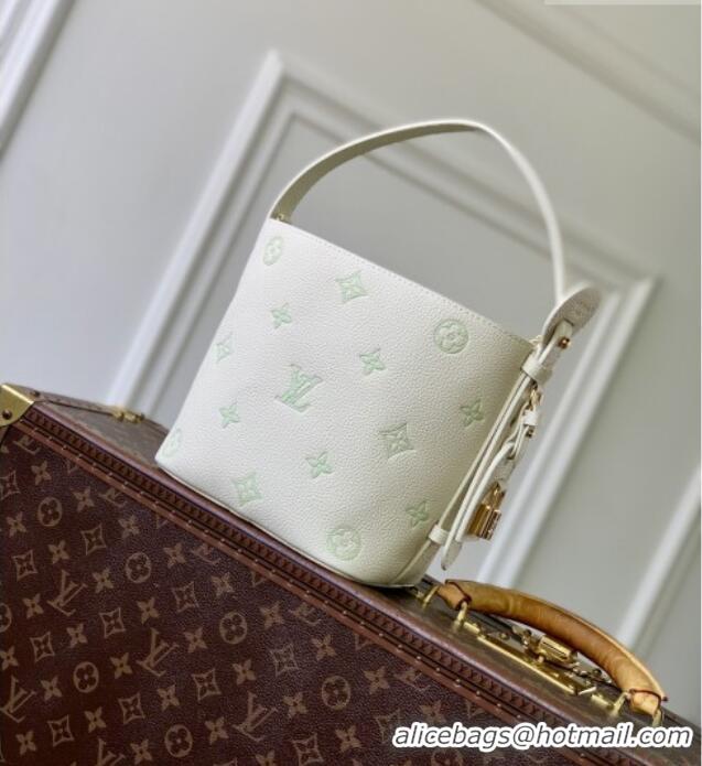Cheap Discount Louis Vuitton All In BB in Milky White/Green Cowhide Leather M27570 2026