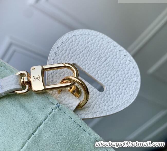 Cheap Discount Louis Vuitton All In BB in Milky White/Green Cowhide Leather M27570 2026