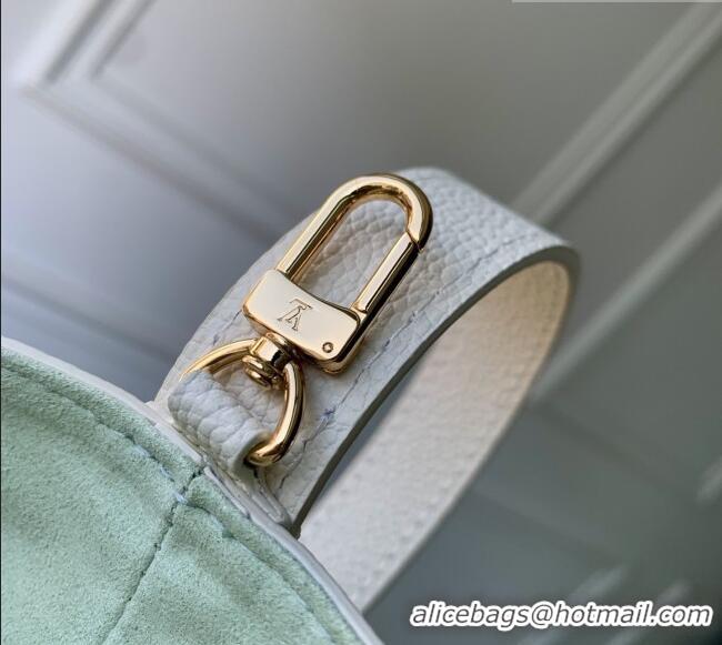 Cheap Discount Louis Vuitton All In BB in Milky White/Green Cowhide Leather M27570 2026