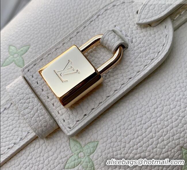 Cheap Discount Louis Vuitton All In BB in Milky White/Green Cowhide Leather M27570 2026