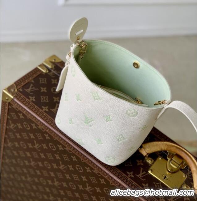 Cheap Discount Louis Vuitton All In BB in Milky White/Green Cowhide Leather M27570 2026