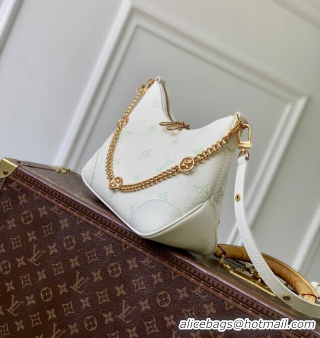 Original Cheap Louis Vuitton Boulogne PM in Milky White/Green Cowhide Leather M27571 2026