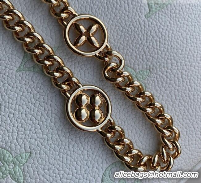 Original Cheap Louis Vuitton Boulogne PM in Milky White/Green Cowhide Leather M27571 2026