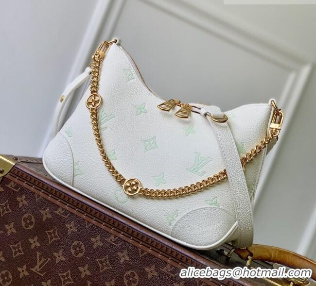 Original Cheap Louis Vuitton Boulogne PM in Milky White/Green Cowhide Leather M27571 2026