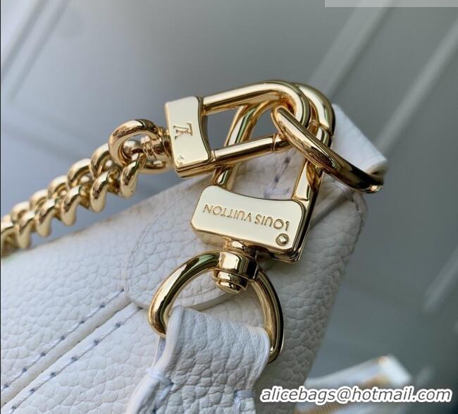 Original Cheap Louis Vuitton Boulogne PM in Milky White/Green Cowhide Leather M27571 2026