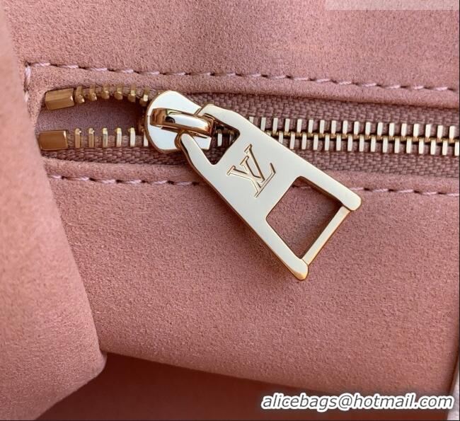 Grade Quality Louis Vuitton OnTheGo PM Tote Bag in Milky White/Peach Cowhide Leather M28313 2026