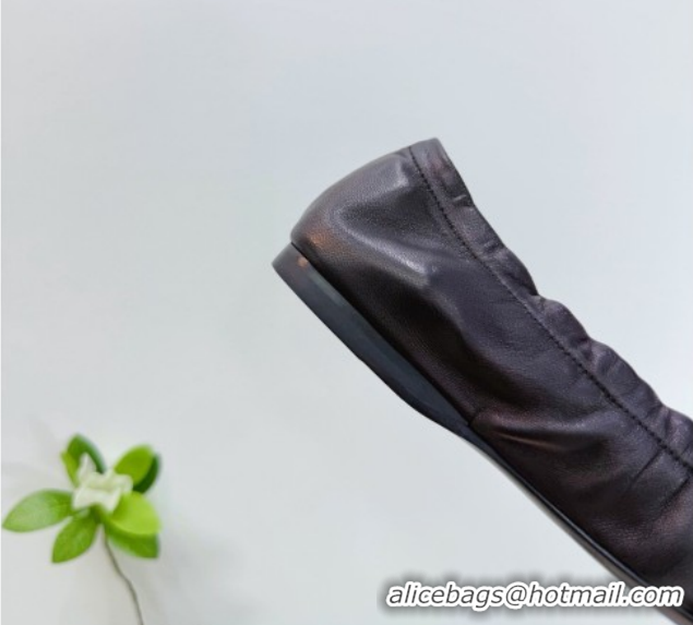 Good Product Prada Nappa leather ballerinas flat with bow Black 1F322O 0227121