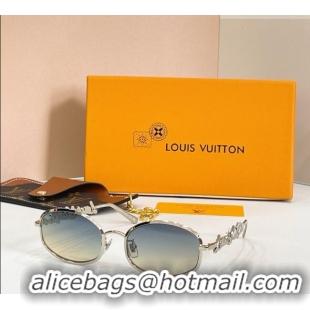 Good Looking Louis Vuitton Sunglasses Z3171U Silver/Light blue 2026