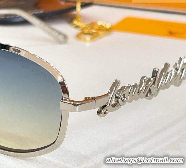 Good Looking Louis Vuitton Sunglasses Z3171U Silver/Light blue 2026