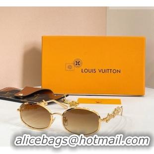 Most Popular Louis Vuitton Sunglasses Z3171U Gold/Brown 2026