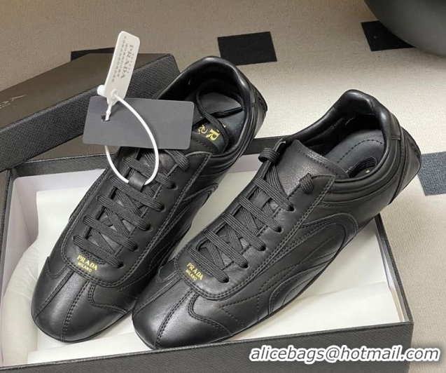 Pretty Style Prada Montecarlo Re-Edition 2005 Leather sneakers Black 1E247O 60228070