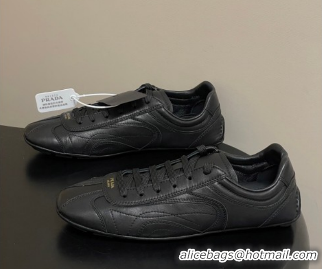 Pretty Style Prada Montecarlo Re-Edition 2005 Leather sneakers Black 1E247O 60228070