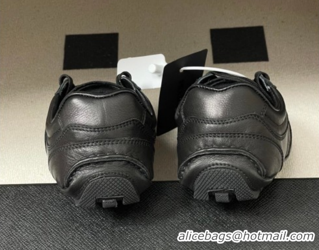 Pretty Style Prada Montecarlo Re-Edition 2005 Leather sneakers Black 1E247O 60228070