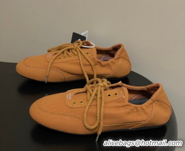 Low Cost Prada Collapse Canvas Sneakers Orange 1E989N 60228078