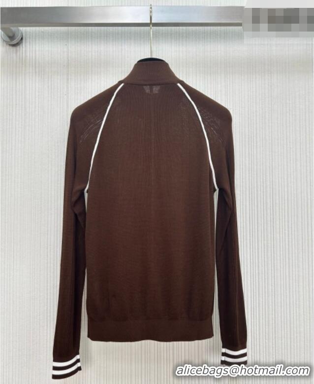 Top Quality Miu Miu Knit Cardigan MM020605 Brown 2026