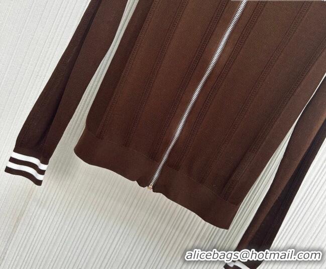 Top Quality Miu Miu Knit Cardigan MM020605 Brown 2026