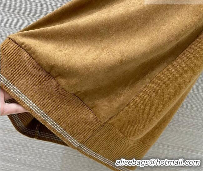 ​Buy Cheap Miu Miu Suede and Wool Vest MM020606 Yellow 2026