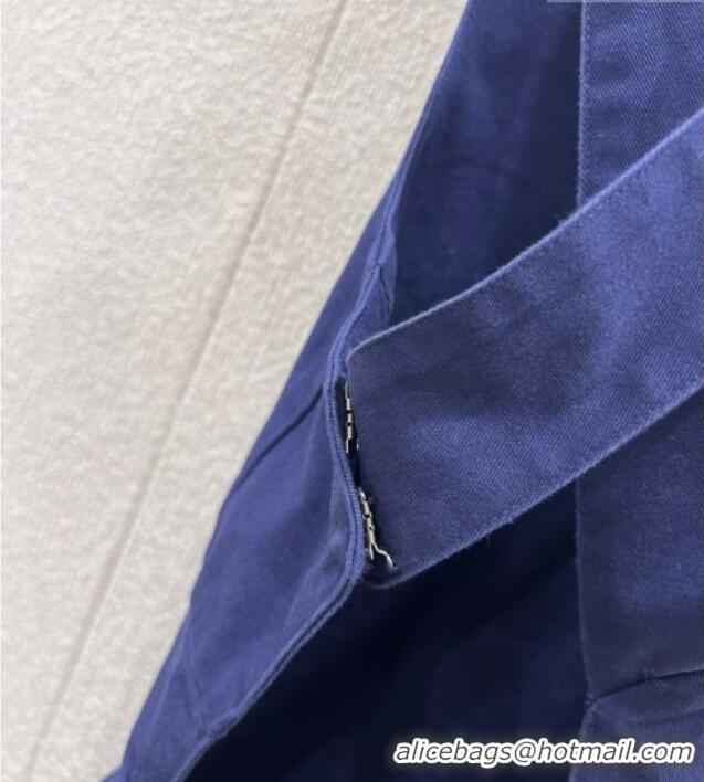 ​Big Discount Miu Miu Cotton Vest Dress MM020613 Navy Blue 2026