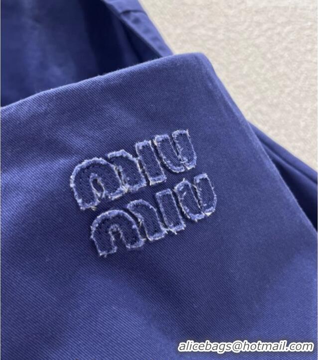 ​Big Discount Miu Miu Cotton Vest Dress MM020613 Navy Blue 2026