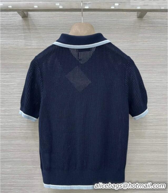 ​Good Quality Miu Miu Wool Shirt and Mini Shirt Set MM020609 Blue 2026