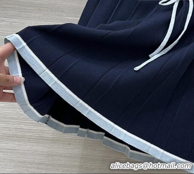 ​Good Quality Miu Miu Wool Shirt and Mini Shirt Set MM020609 Blue 2026