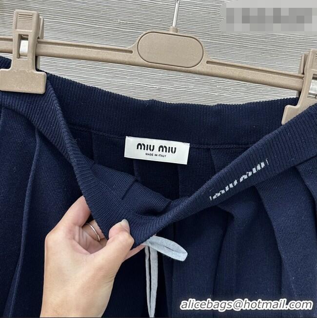 ​Good Quality Miu Miu Wool Shirt and Mini Shirt Set MM020609 Blue 2026