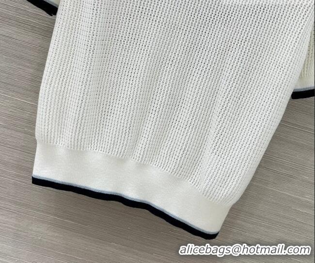 Luxury Cheap Miu Miu Wool Shirt and Mini Shirt Set MM020609 White 2026