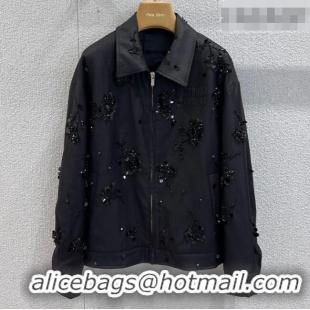 Luxury Cheap Miu Miu Charm Jacket MM0222 Black 2026