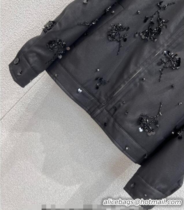 Luxury Cheap Miu Miu Charm Jacket MM0222 Black 2026