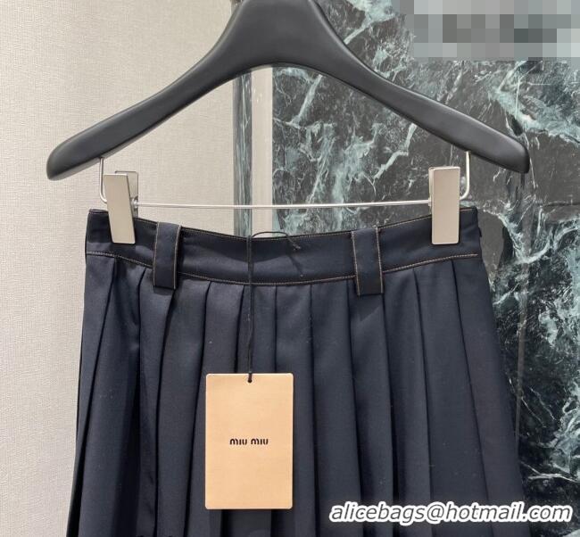 Best Price Miu Miu Jacket and Skirt Set MM020623 Black 2026