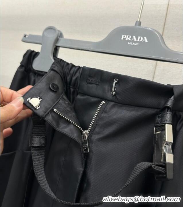 Famous Brand Prada Nylon Skirt PR011302 Black 2026