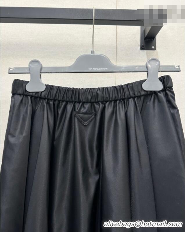 Famous Brand Prada Nylon Skirt PR011302 Black 2026