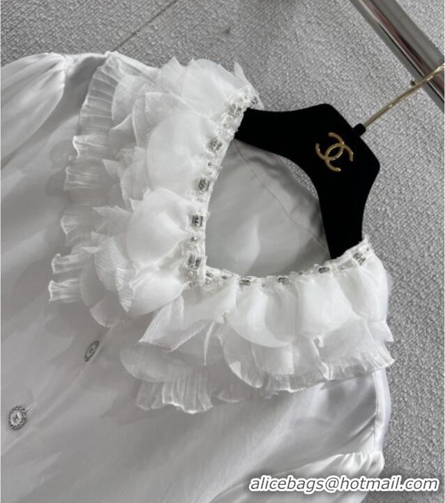 ​Top Grade Chanel Shirt CH020633 White 2026