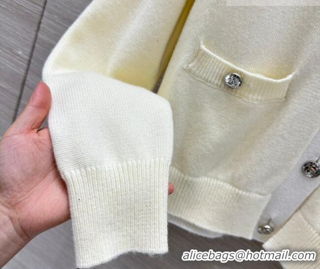 ​Luxury Cheap Chanel Cashmere Cardigan CH020601 White 2026