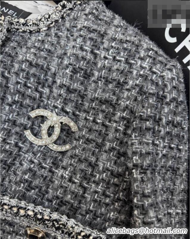 Fashion Discount Chanel Tweed Cardigan CH020602 Grey 2026