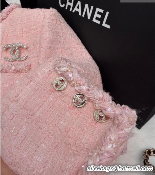 ​Best Price Chanel Tweed Cardigan CH020602 Light Pink 2026