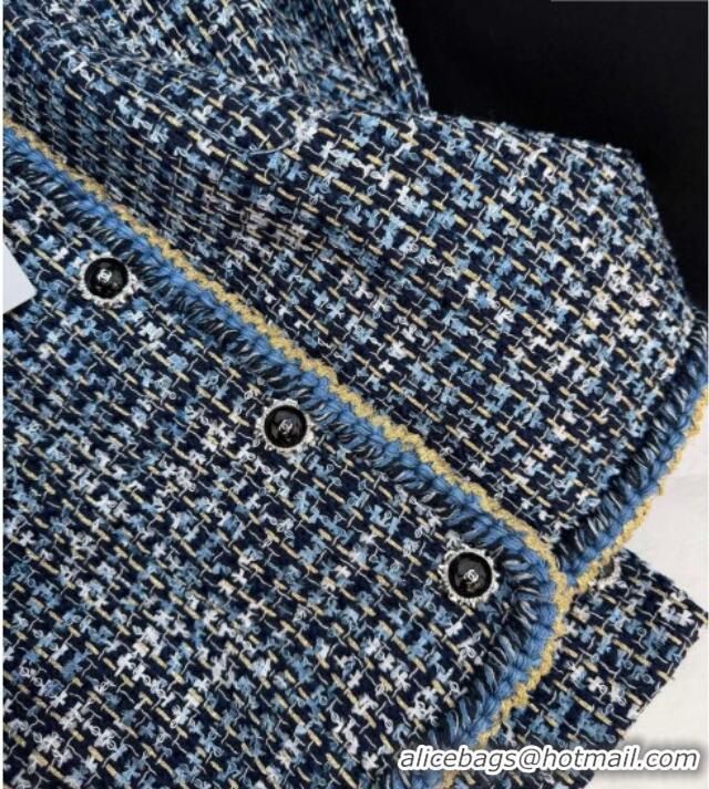 Pretty Style Chanel Tweed Cardigan CH020602 Blue 2026
