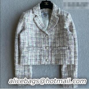 Best Product Chanel Tweed Cardigan CH020602 Purple 2026