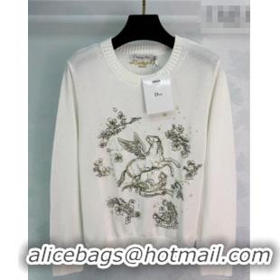 ​Top Design Dior Embroidered Sweater DR020602 White 2026