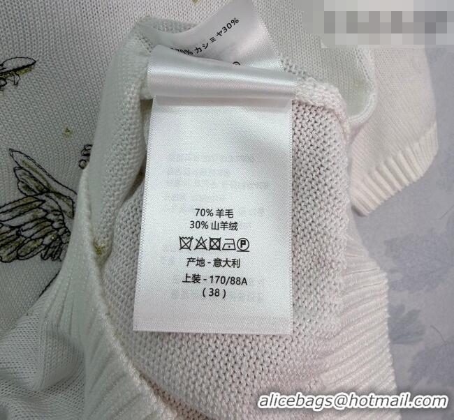 ​Top Design Dior Embroidered Sweater DR020602 White 2026